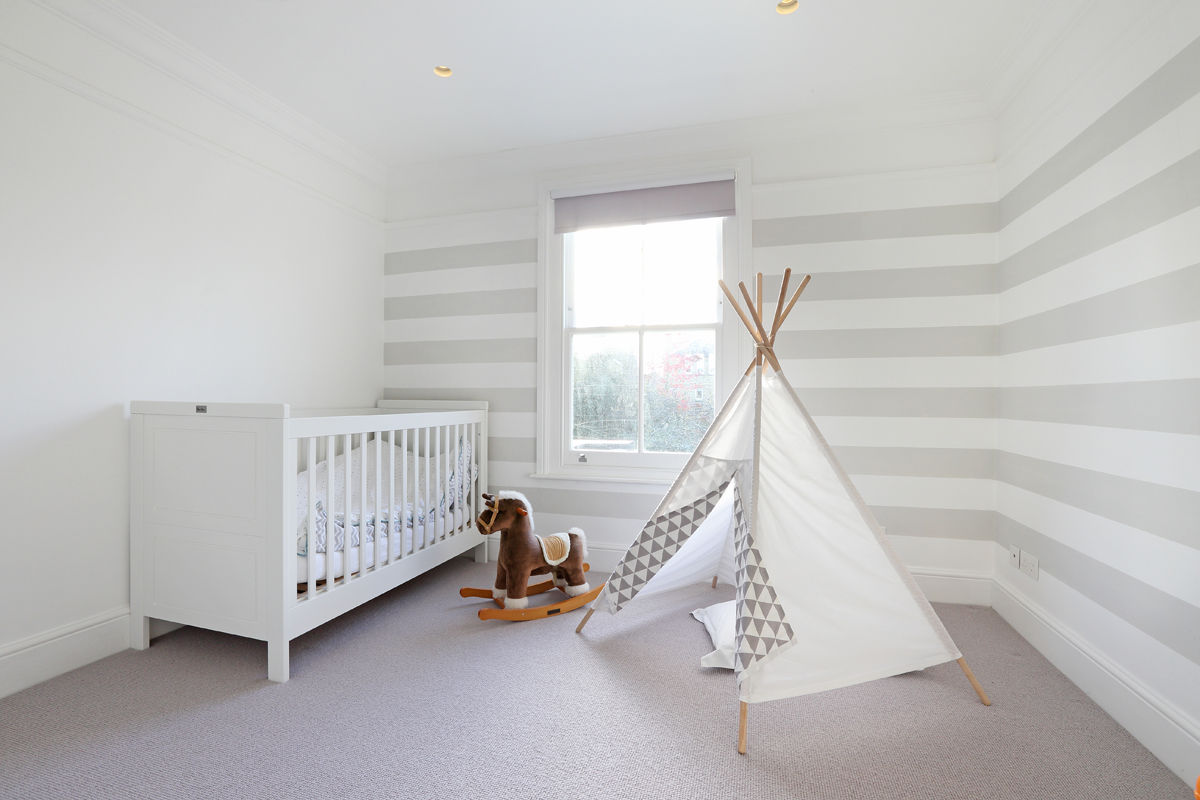 Edwardian meets contemporary; Teddington Family Home, PAD ARCHITECTS PAD ARCHITECTS Modern nursery/kids room