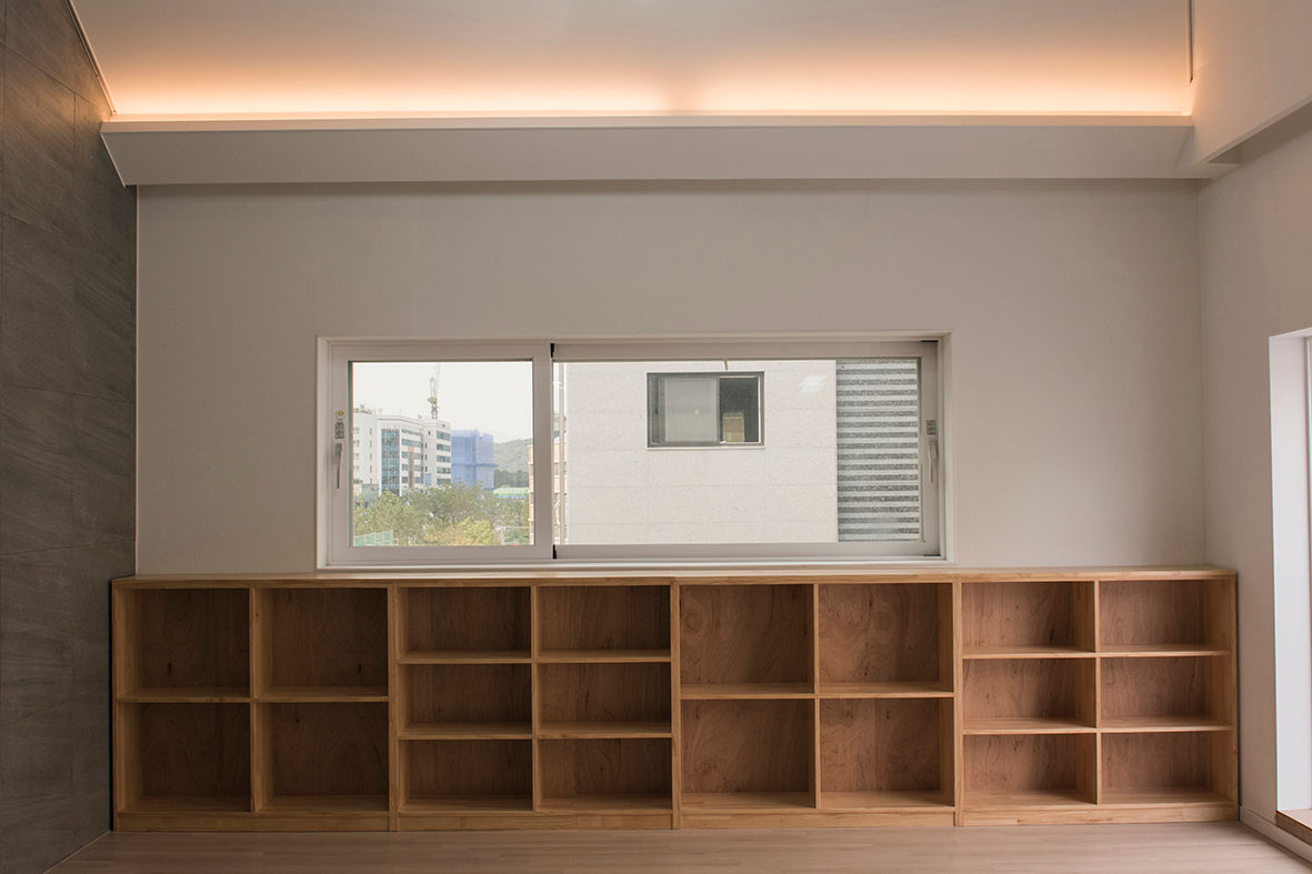 커빙스케이프_구리시 갈매동 562-4 상가주택, AAG architecten AAG architecten Modern living room Wood Wood effect