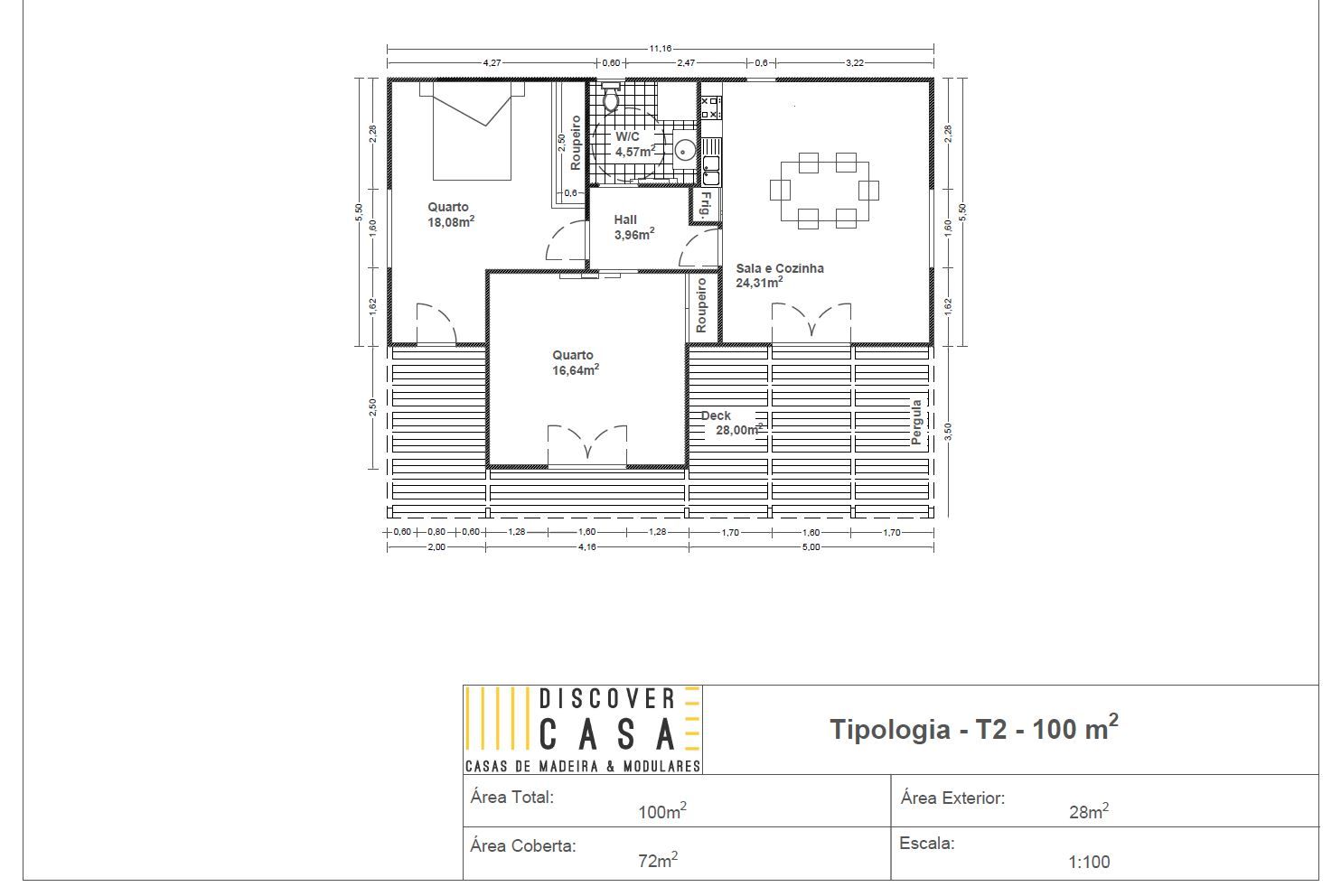 modern oleh Discovercasa | Casas de Madeira & Modulares, Modern