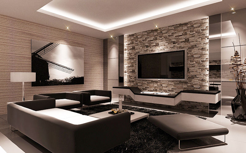 Living Room Design Concept Lighthouse Architect Indonesia Ruang Keluarga Minimalis