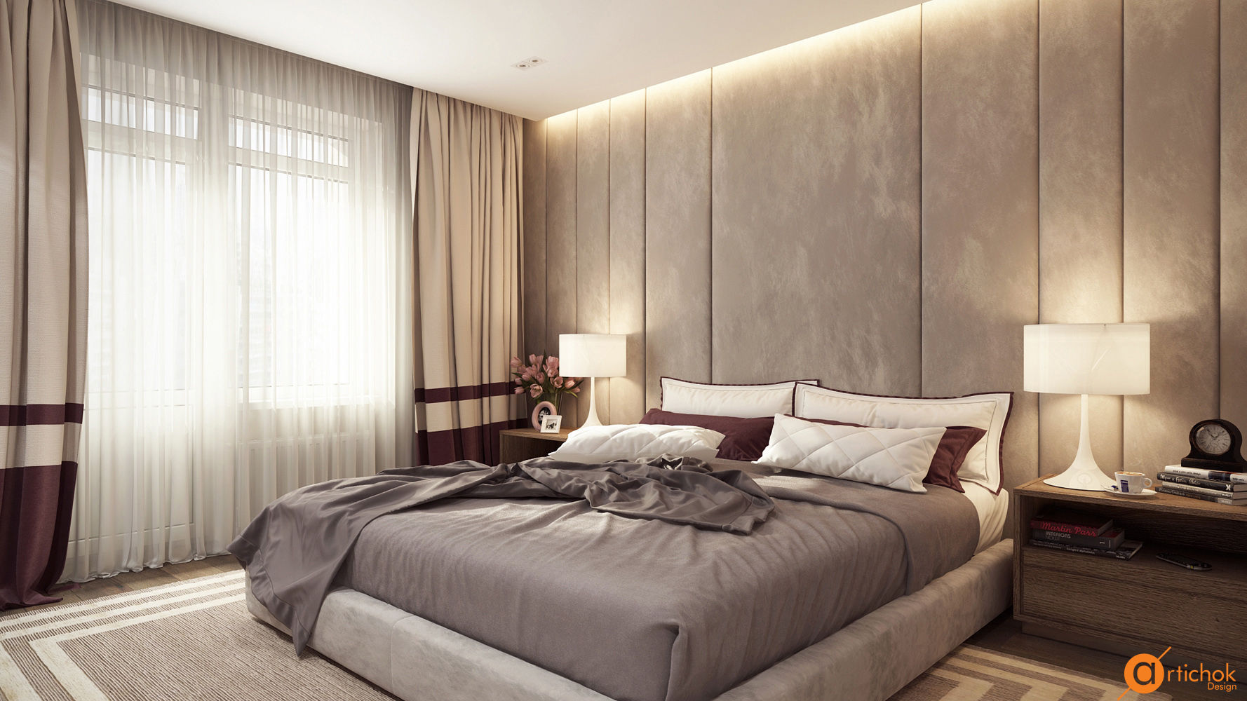 The harmony of present, Artichok Design Artichok Design Minimalist bedroom