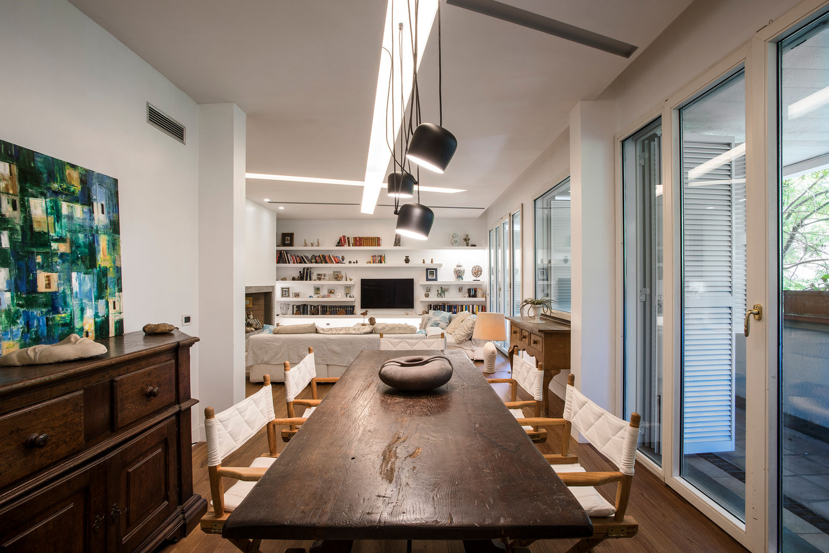 Via Giacinto Albini, Roma, studioQ studioQ Modern dining room