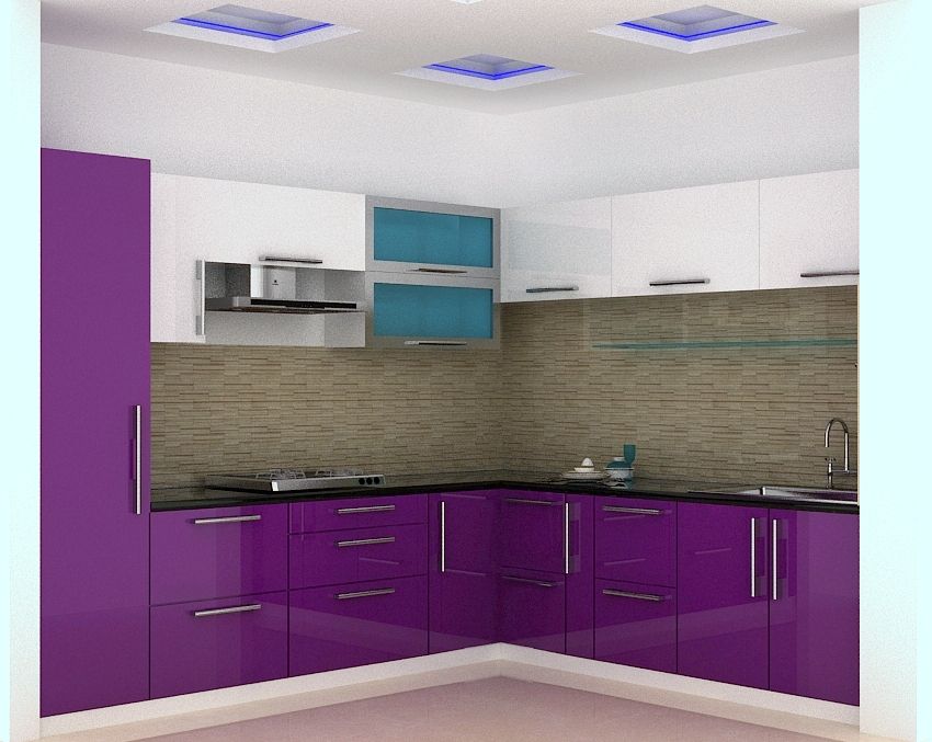 L Shape Modular Kitchen homify