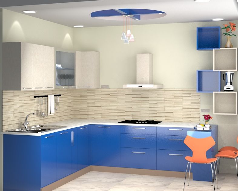 L Shape Modular Kitchen homify