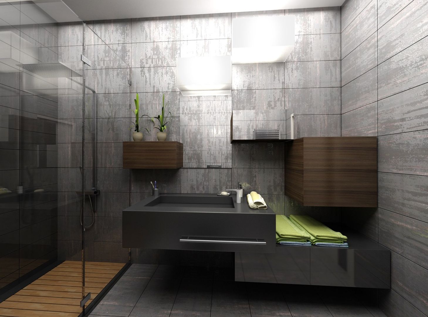 VİLLA WOX, Gökhan BAYUR İç Mimarlık Gökhan BAYUR İç Mimarlık Modern style bathrooms