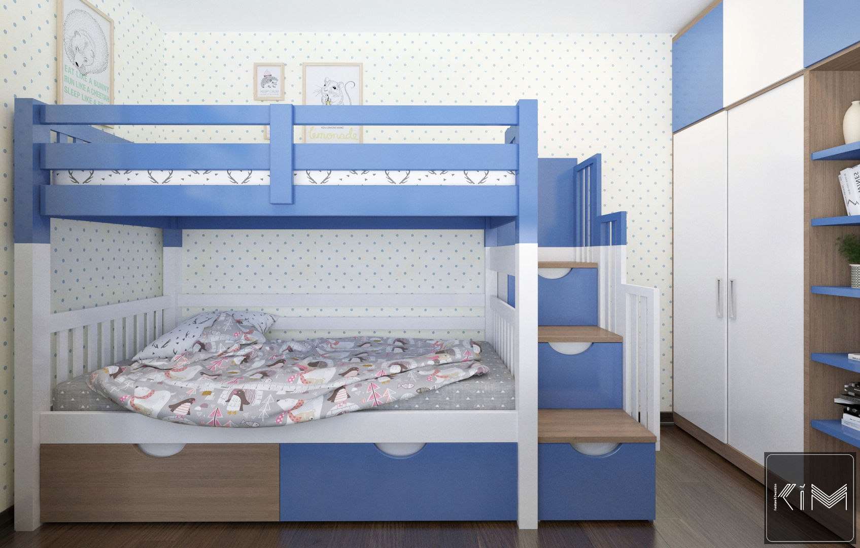 Dự án Five Star Garden, KIM - furniture KIM - furniture Moderne Kinderzimmer