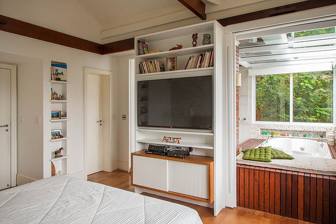 CASA JARDIM BOTÂNICO, Maria Claudia Faro Maria Claudia Faro Modern style bedroom