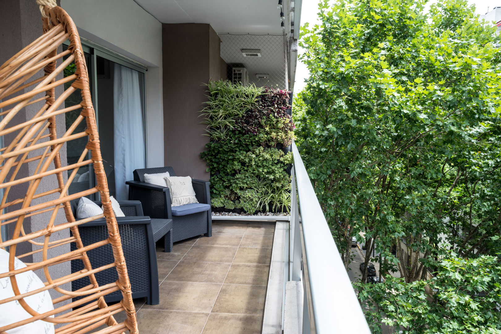 Obra Avalos - Diseño Integral Living comedor, Bhavana Bhavana Modern balcony, veranda & terrace