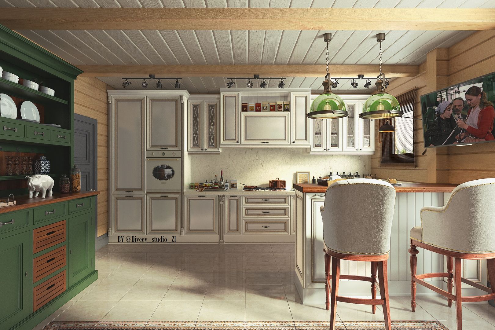 Кухня, Diveev_studio#ZI Diveev_studio#ZI Classic style kitchen