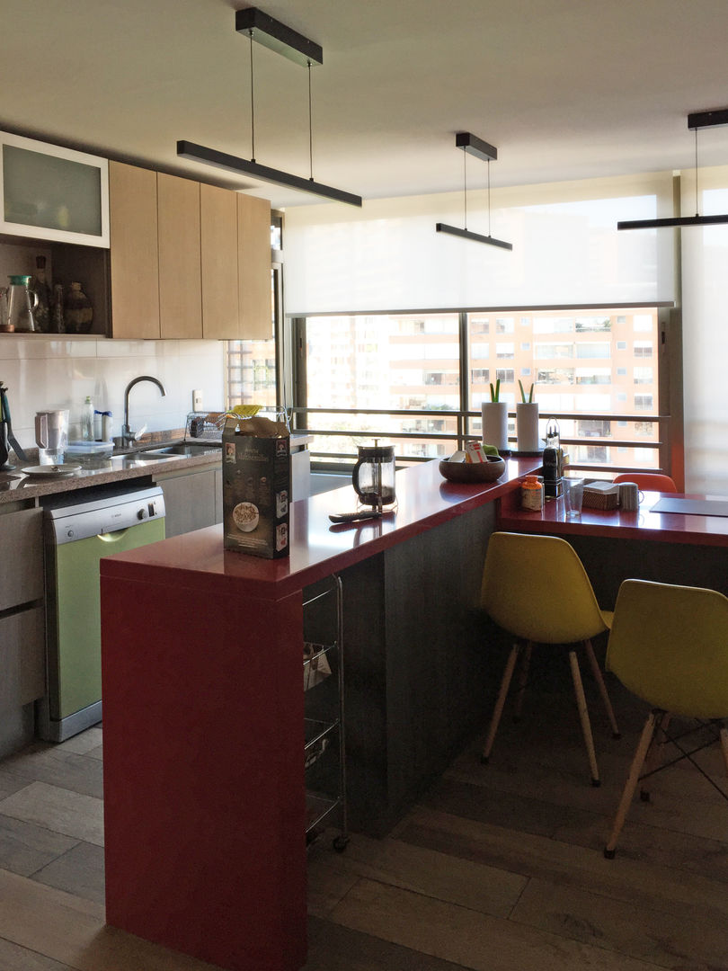 Penthouse Vitacura, NEF Arq. NEF Arq. Modern style kitchen