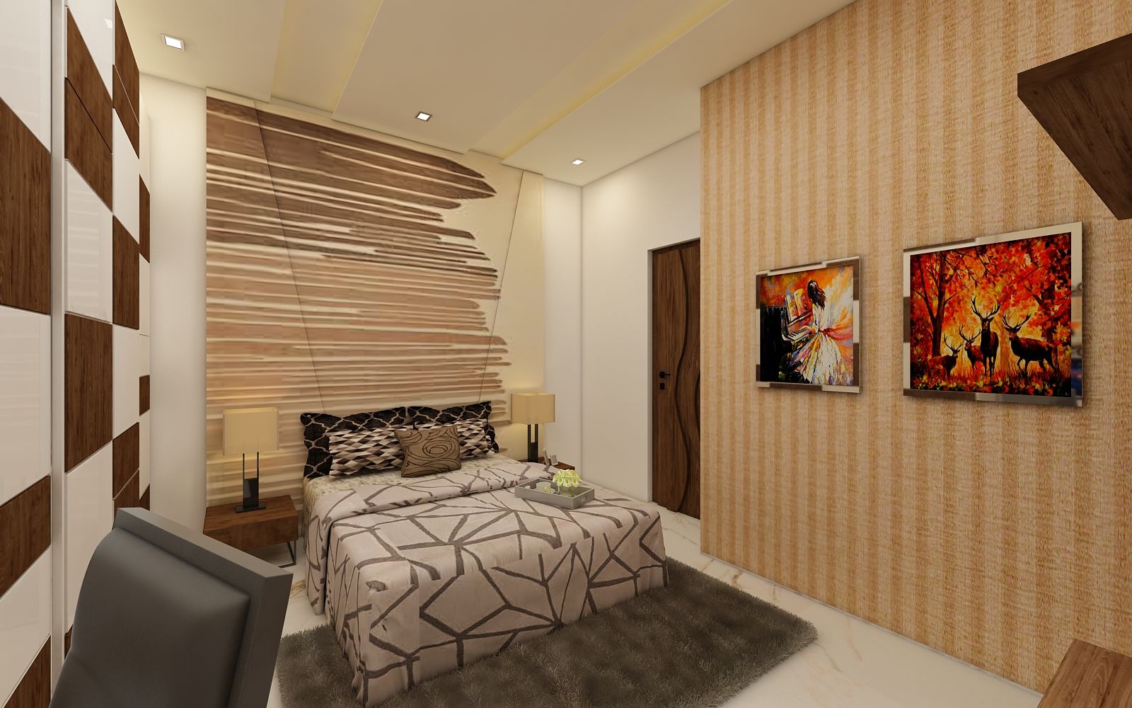 Bedroom homify Modern style bedroom