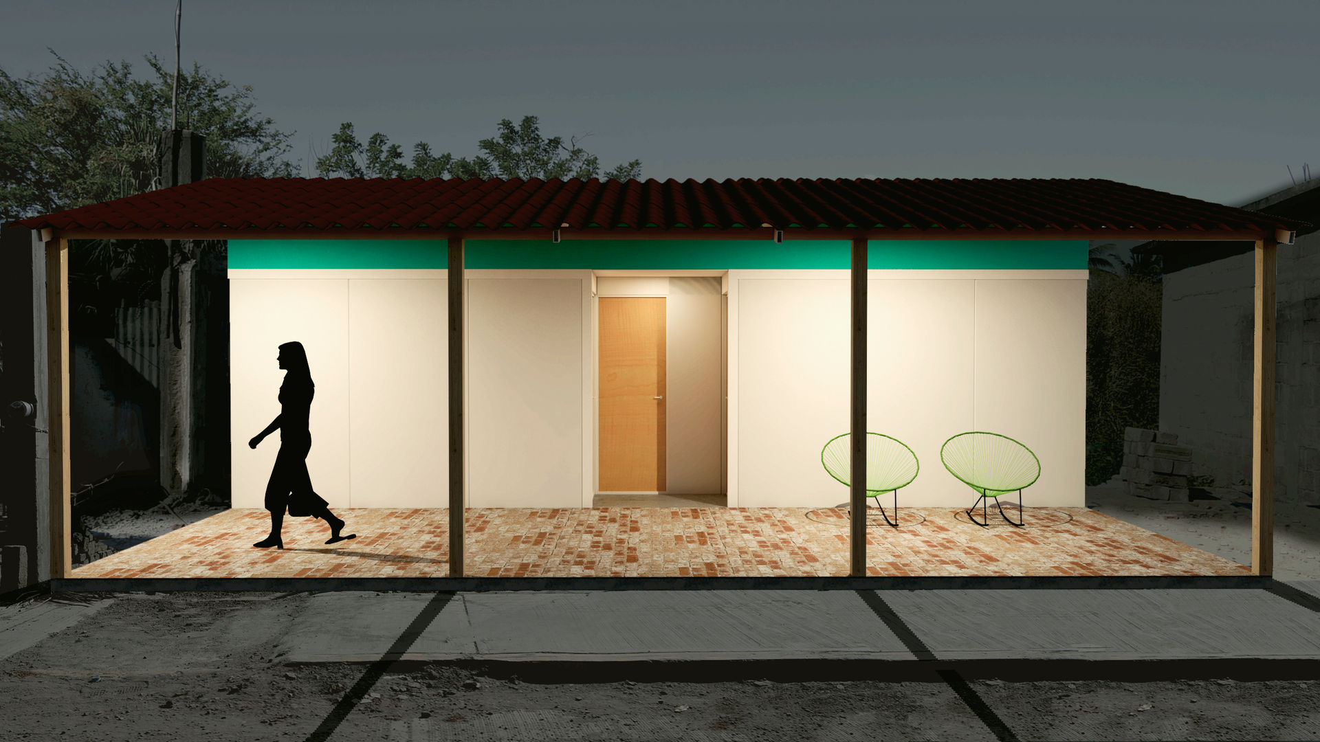 Vivienda Emergente para el Istmo de Oaxaca, Variable Arquitectura Variable Arquitectura منزل ريفي خرسانة مسلحة