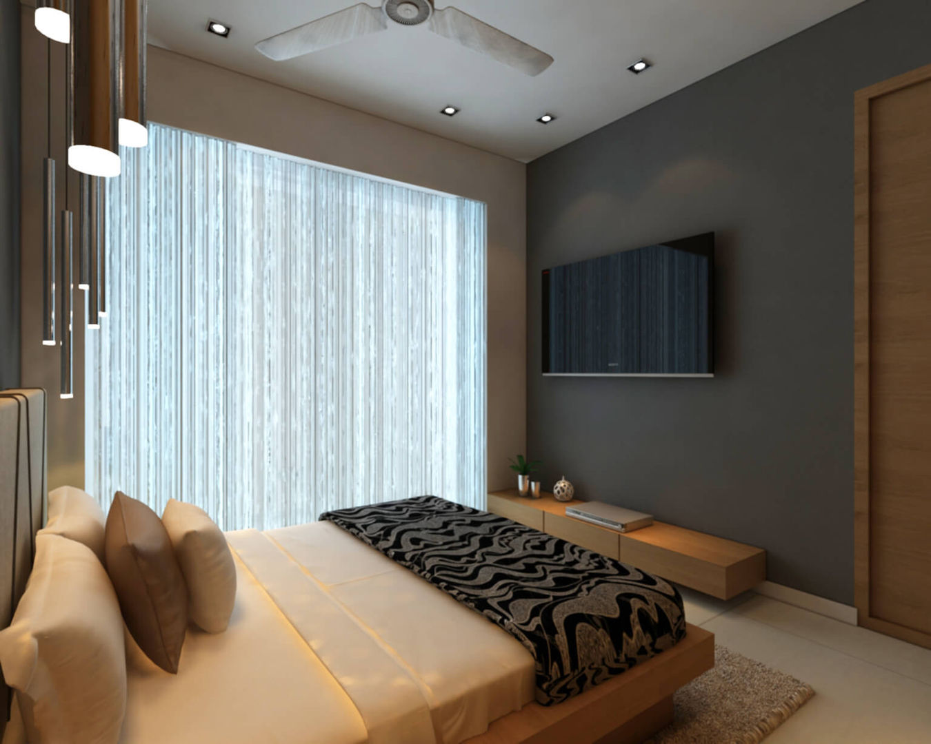 Borivali Residence, Midas Dezign Midas Dezign Asian style bedroom