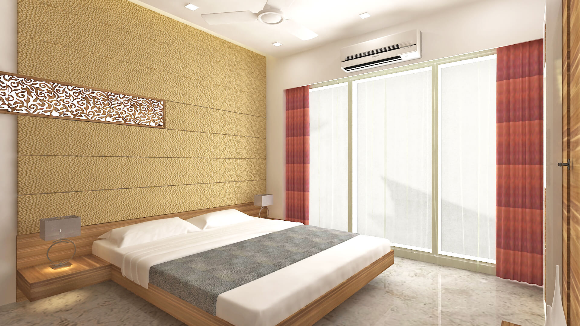 Ashish Rai Residence, Midas Dezign Midas Dezign Asian style bedroom