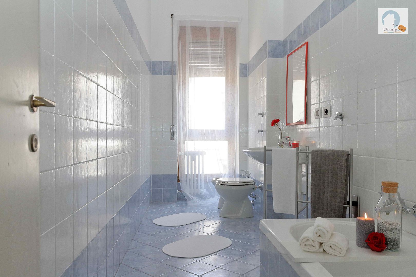 Monza, trilocale, Charming Home Charming Home モダンスタイルの お風呂