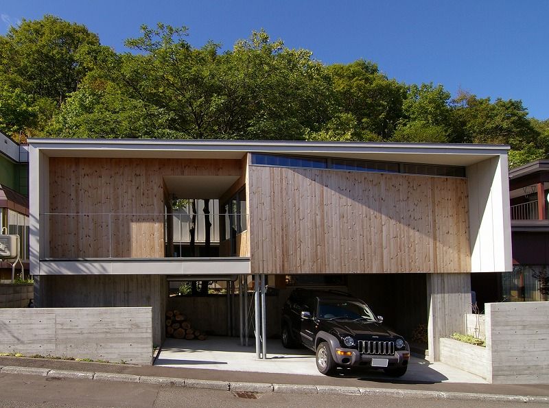 イヌエンジュの家, 株式会社 ATELIER O2 株式会社 ATELIER O2 Maison passive Bois Effet bois