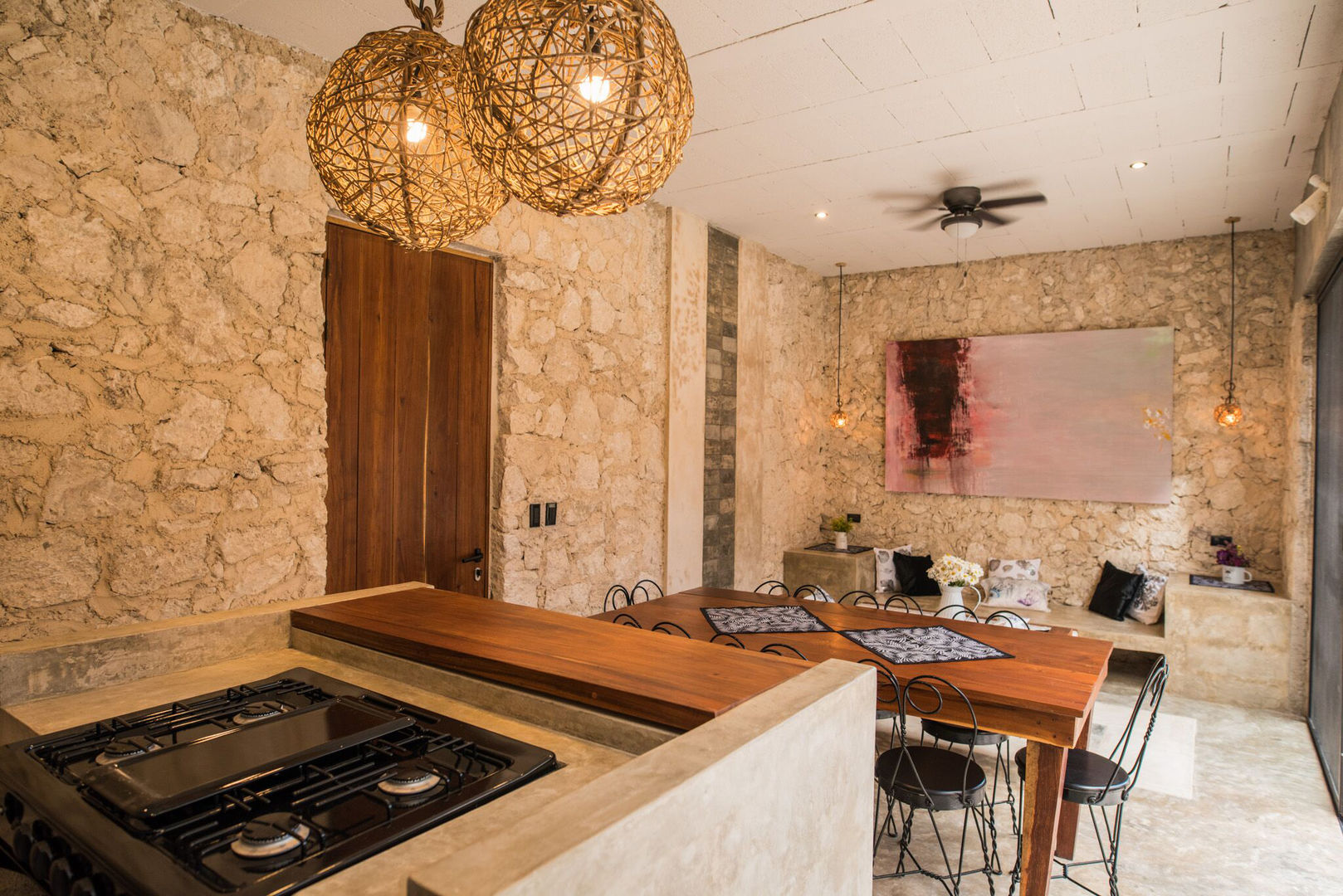 Villa Cherie, CO-TA ARQUITECTURA CO-TA ARQUITECTURA Rustic style kitchen