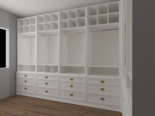 Allizzia tasarım, Allizzia Tasarım Allizzia Tasarım Classic style dressing room Wood Wood effect Wardrobes & drawers