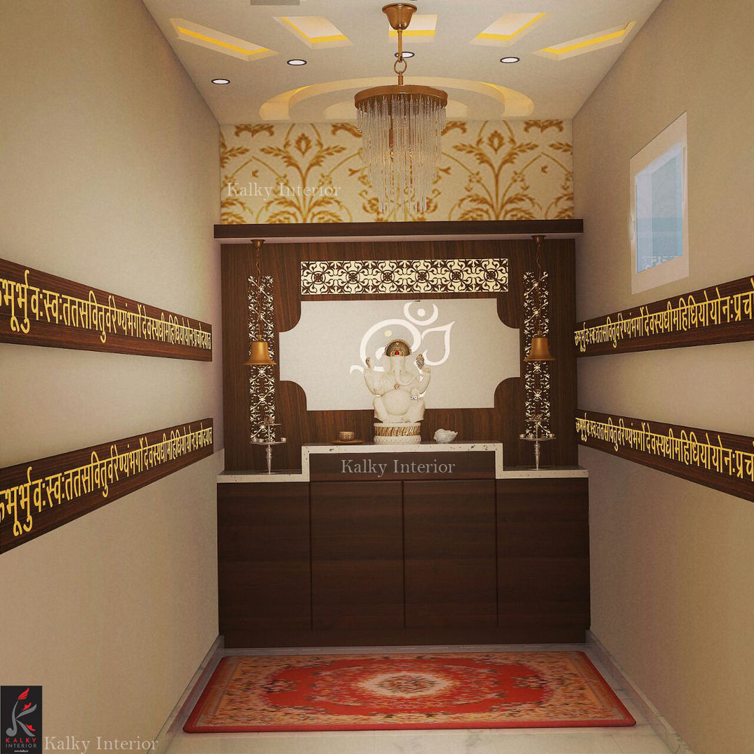 Pooja Room homify Interior garden Interior landscaping