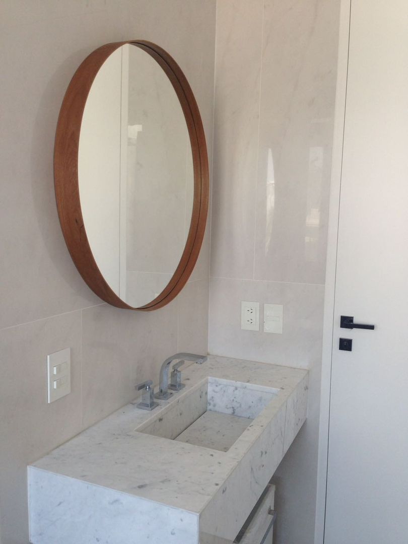 Accesorios - Espejo Lisbet, Barragan Carpinteria Barragan Carpinteria Minimalist bathroom Plywood Mirrors