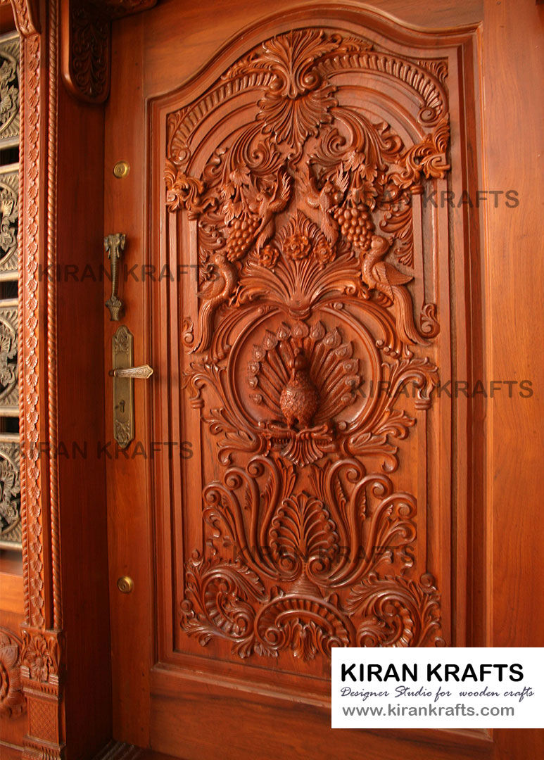 Carved Main Door, Kiran Enterprises Kiran Enterprises Деревянные двери