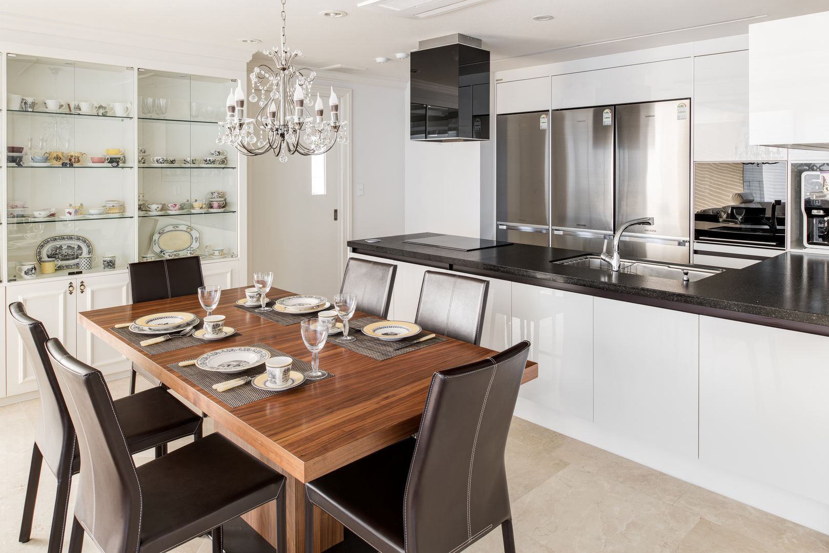 목동 하이페리온 183㎡ 56PY, wid design 위드디자인 wid design 위드디자인 Salle à manger classique