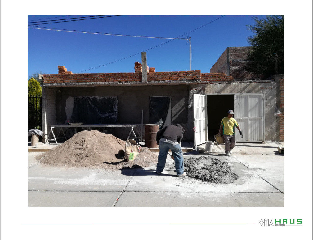 Fachada Proceso de Modificación OmaHaus Arquitectos Casas minimalistas