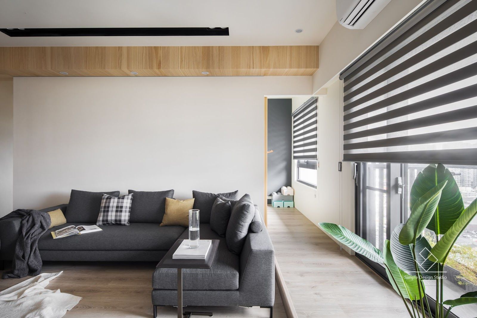 客廳設計 極簡室內設計 Simple Design Studio 客廳 客廳,架高木地板