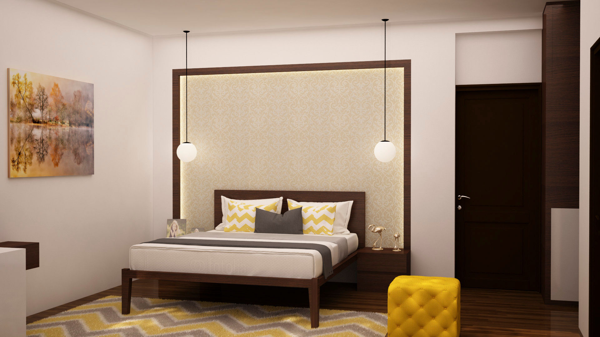 Headboard design homify Modern style bedroom