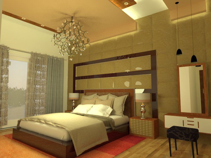 Rahul Chaudhary Residence, Interiors by Samadhan Architects homify Modern style bedroom MDF