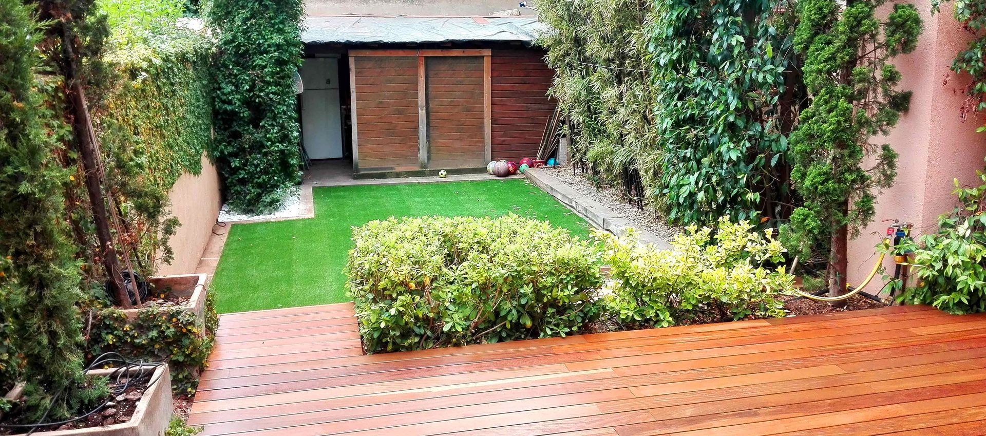 jardin Barcelona - Maresme ecojardí Casetas de jardín Madera Acabado en madera