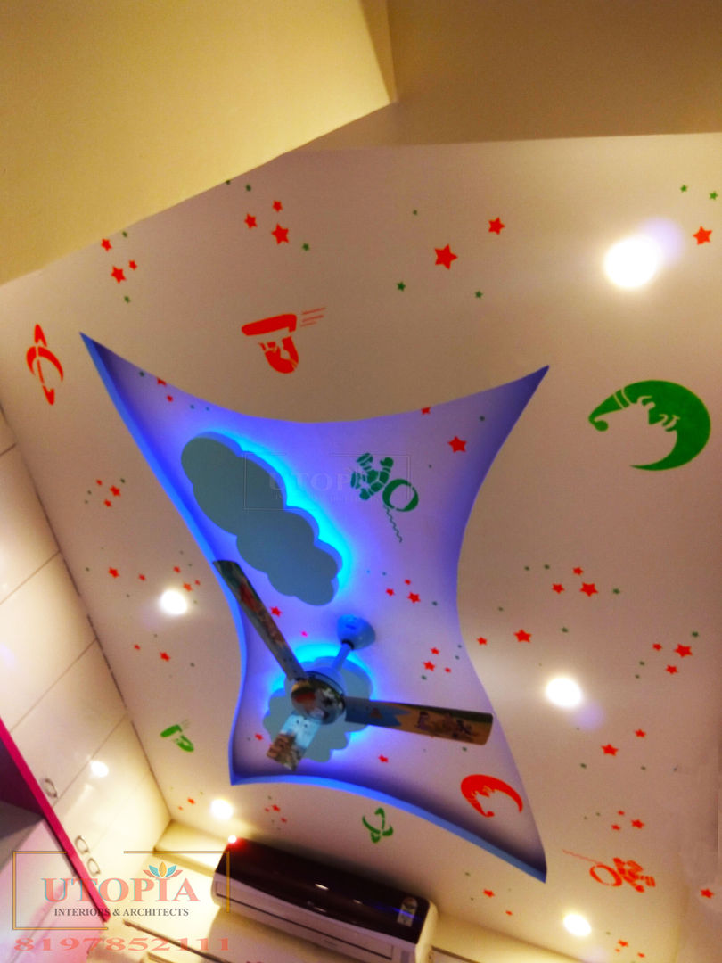 Kid's room false ceiling Utopia Interiors & Architect Modern nursery/kids room