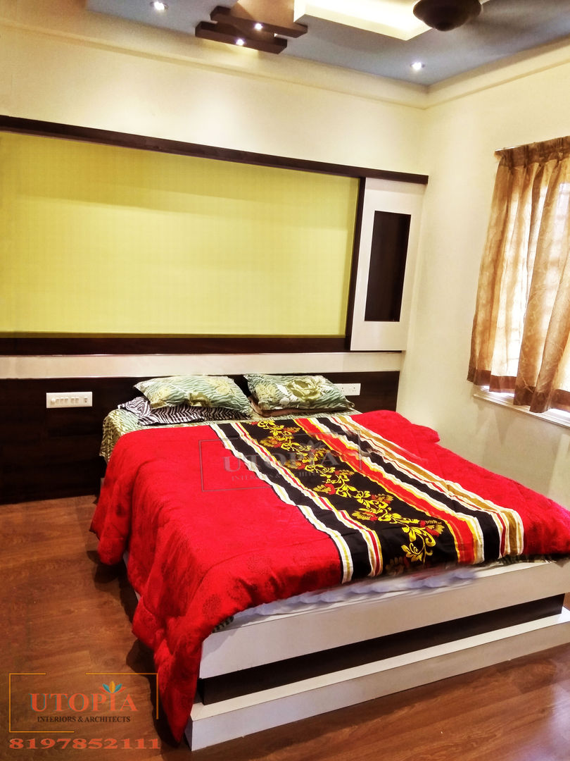 Lotus Palace Sarjapur Bangalore, Utopia Interiors & Architect Utopia Interiors & Architect Chambre moderne