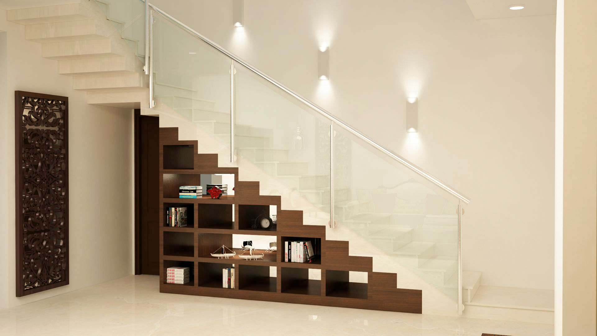 Stairs open display and storage homify 樓梯