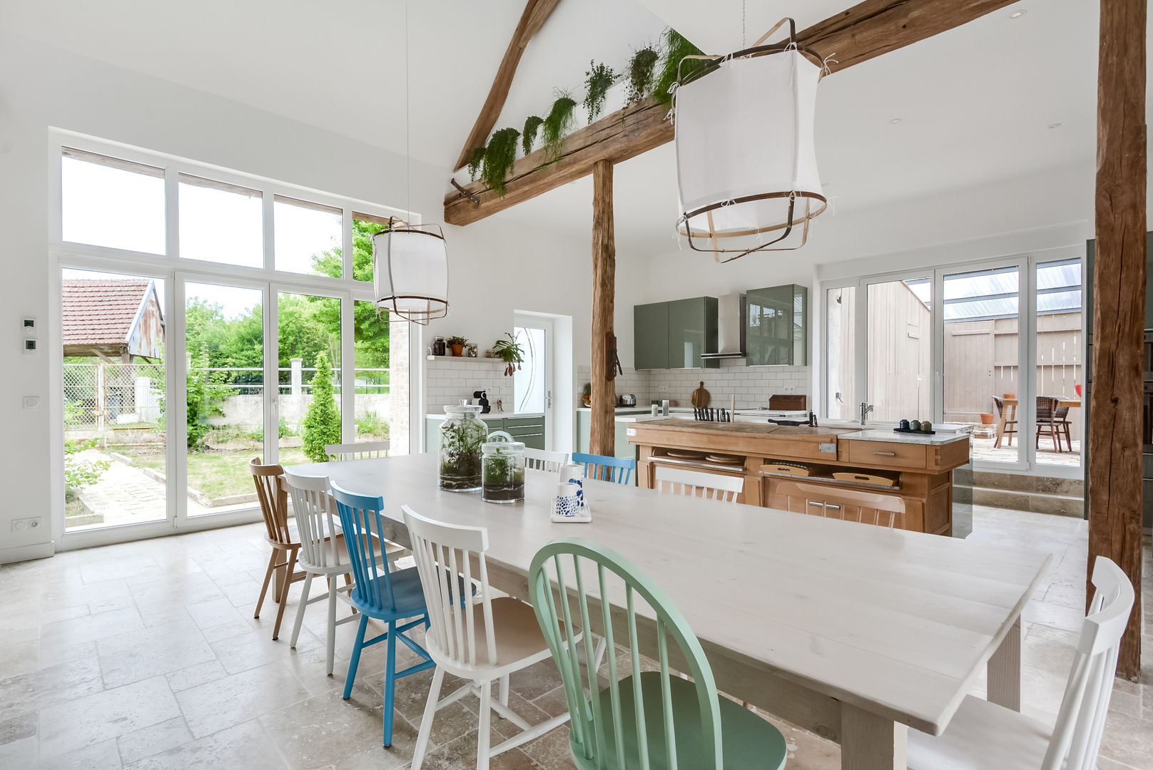 Longère, blackStones blackStones Scandinavian style dining room