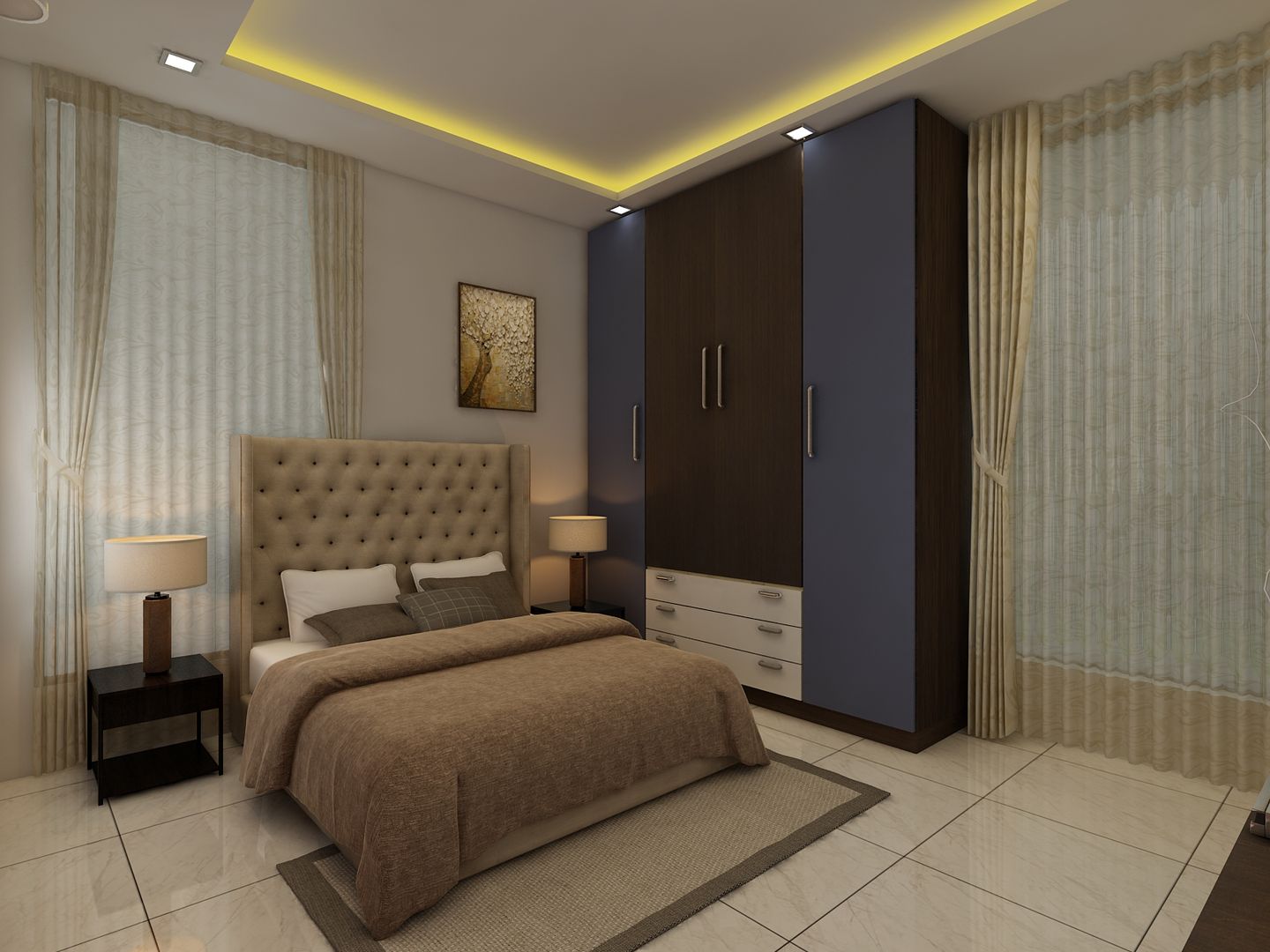 Bedroom homify Modern style bedroom