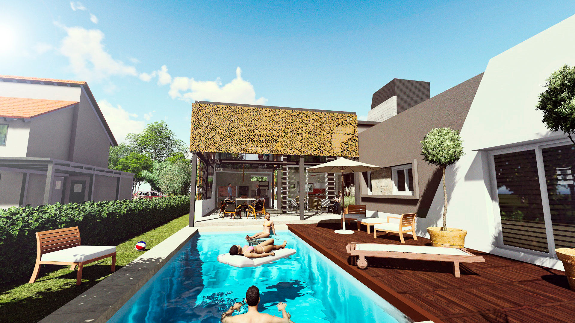 Casa AP, Módulo 3 arquitectura Módulo 3 arquitectura Piscines privées