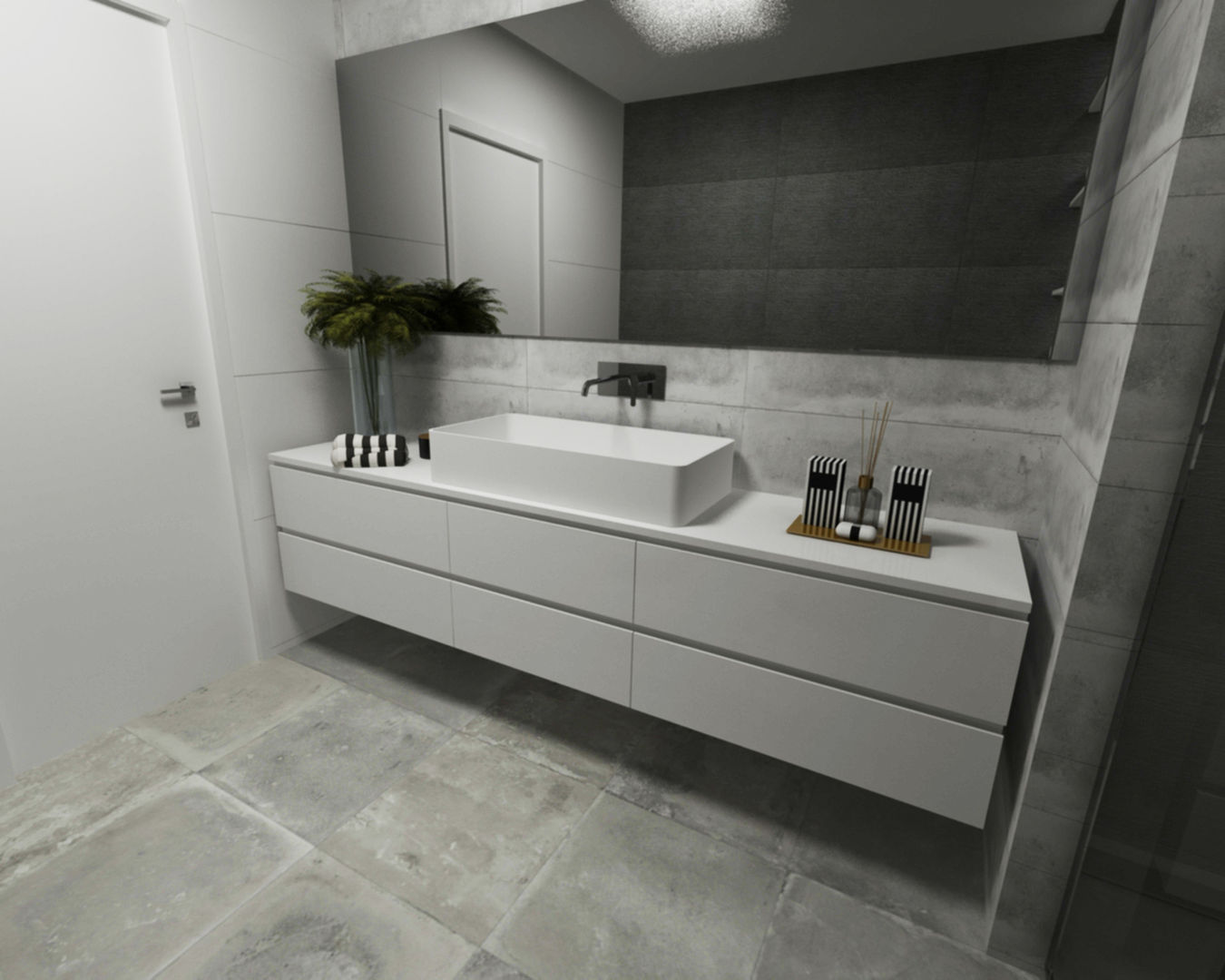 Ambientes 3D de casas de banho Smile Bath, Smile Bath S.A. Smile Bath S.A. Baños de estilo minimalista