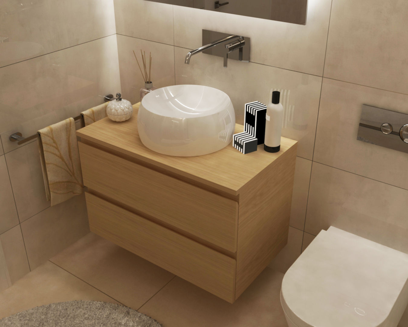 Ambientes 3D de casas de banho Smile Bath, Smile Bath S.A. Smile Bath S.A. Nowoczesna łazienka