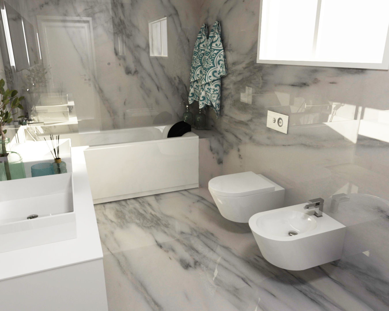 Ambientes 3D de casas de banho Smile Bath, Smile Bath S.A. Smile Bath S.A. Modern bathroom