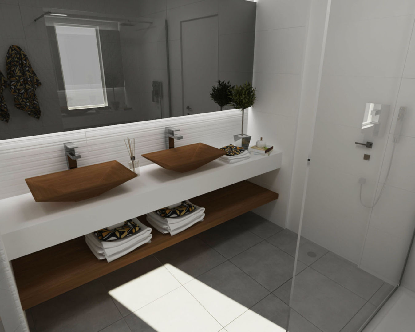 Ambientes 3D de casas de banho Smile Bath, Smile Bath S.A. Smile Bath S.A. Modern bathroom