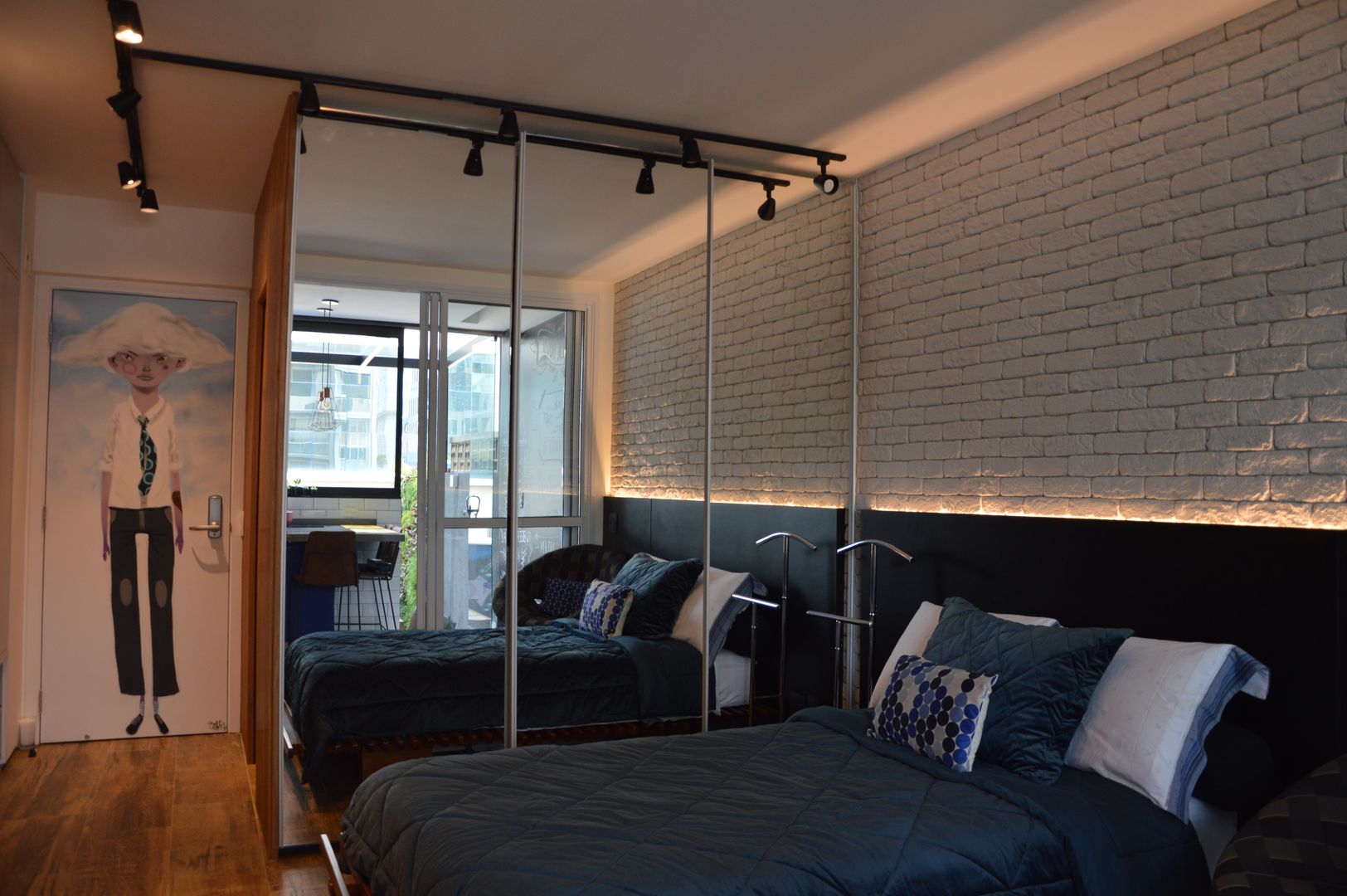 Apartamento studio aconchegante e descolado, Studio Elã Studio Elã Modern style bedroom