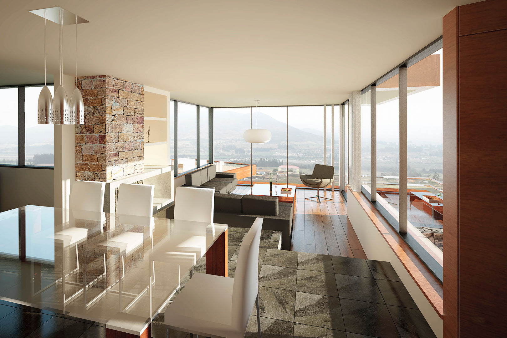 Vivienda el Romero , Uno Arquitectura Uno Arquitectura Modern Living Room Glass