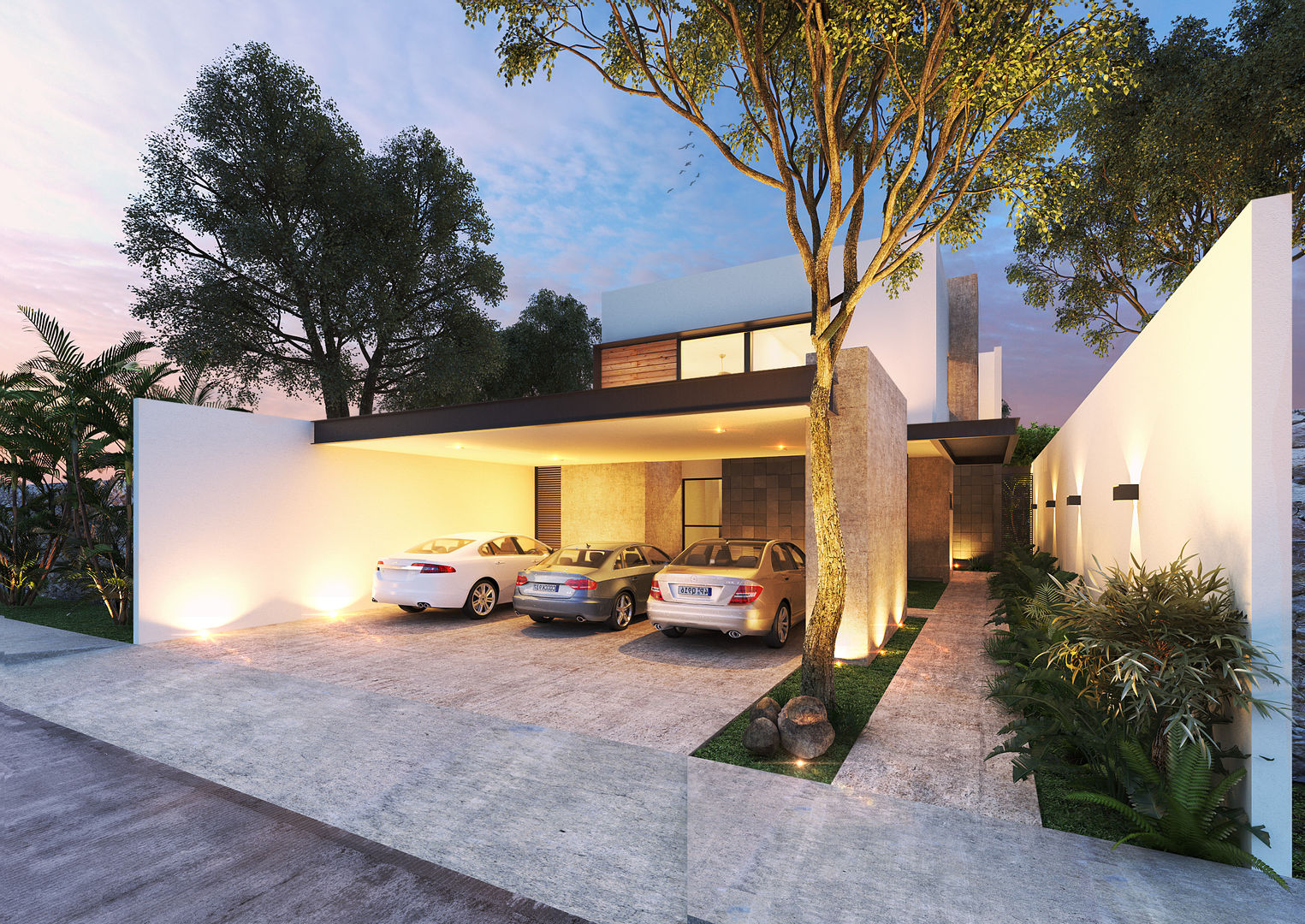 Casa CA, Heftye Arquitectura Heftye Arquitectura カーポート 金属