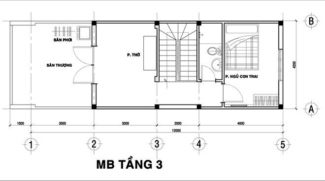 Tư Vấn Thiết Kế Nhà Ống 3 Tầng 67m2 Hiện Đại, Đầy Tiện Nghi, Công ty TNHH Xây Dựng TM – DV Song Phát Công ty TNHH Xây Dựng TM – DV Song Phát Eengezinswoning