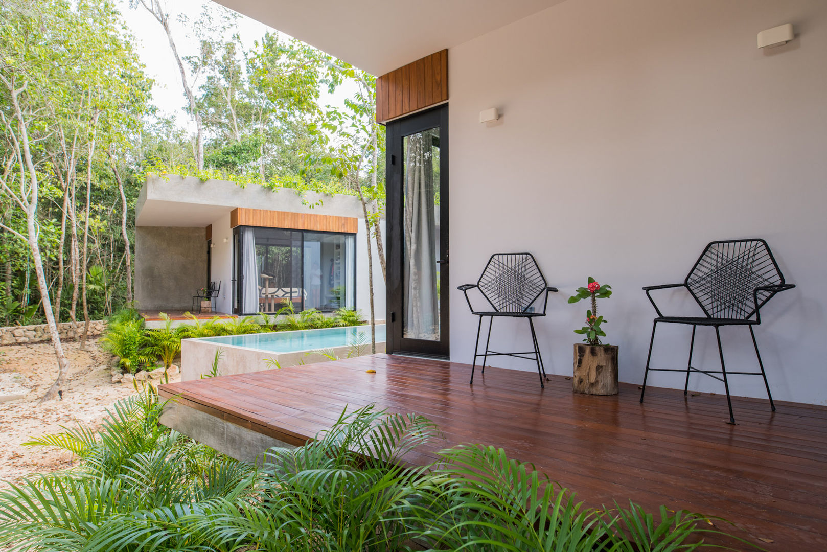 Casa Fortuna, CO-TA ARQUITECTURA CO-TA ARQUITECTURA Hiên, sân thượng phong cách hiện đại