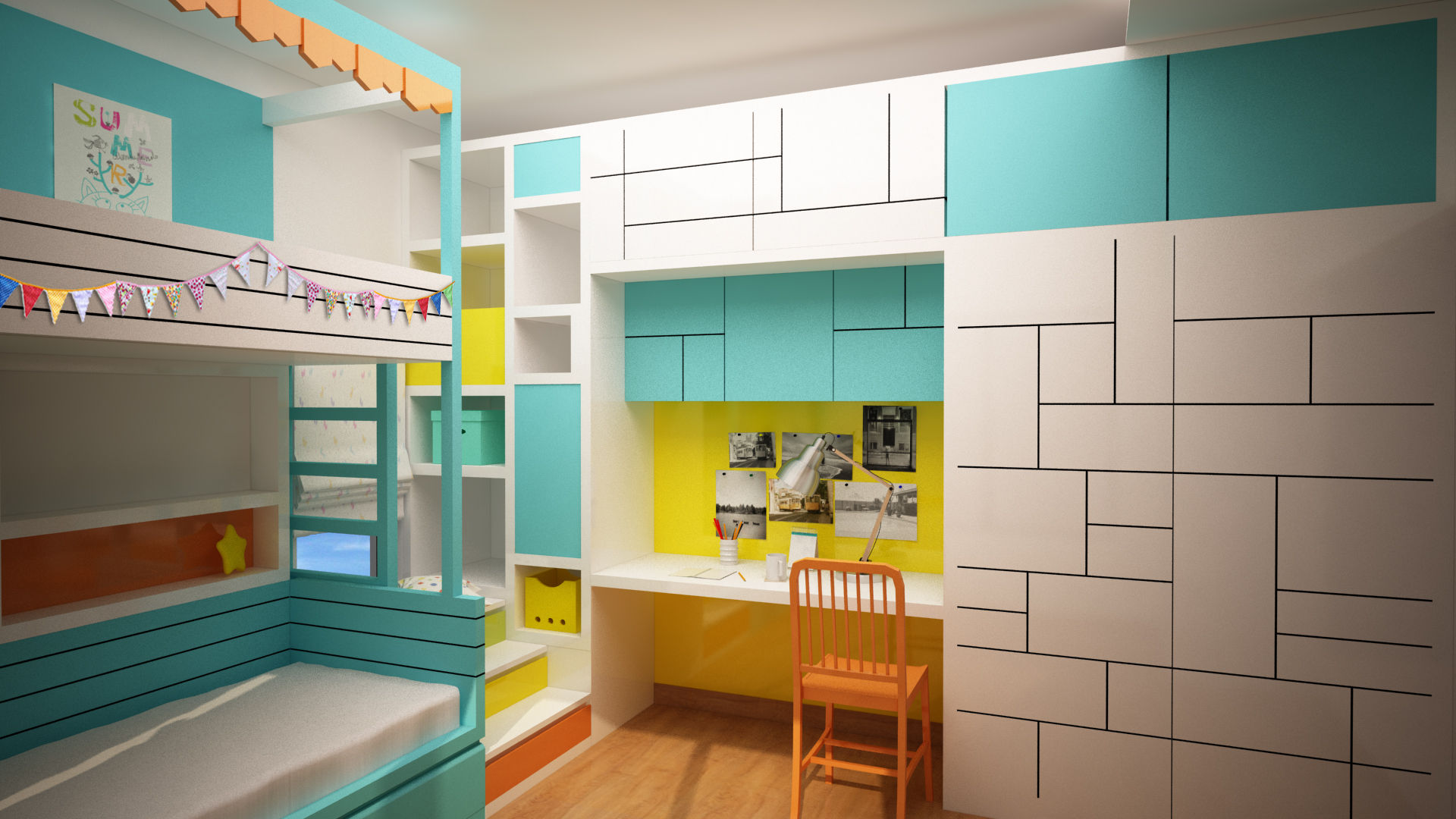 homify Chambre d'enfant moderne