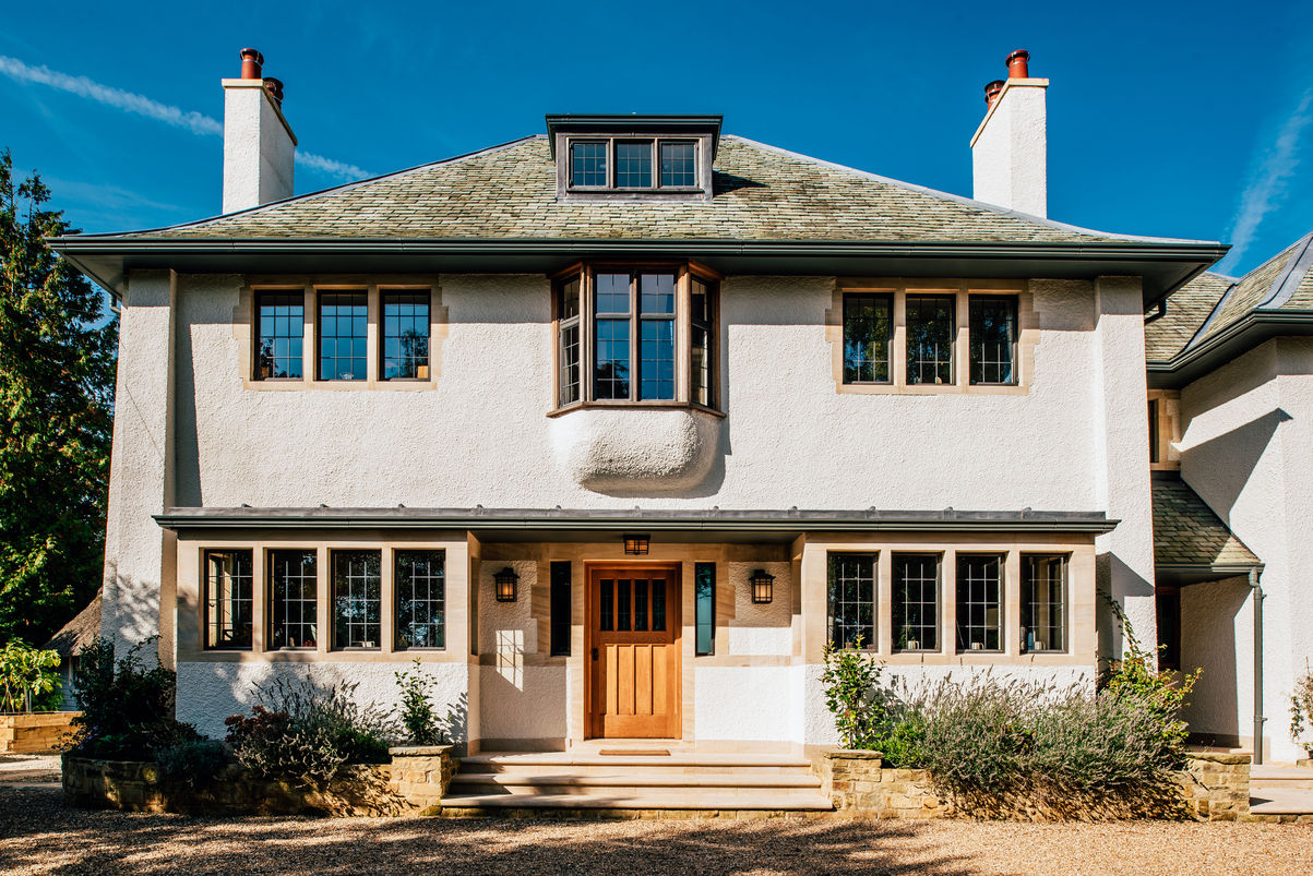 Front of the house Maciek Platek - Interior and Architecture Photographer Casas de estilo moderno exterior