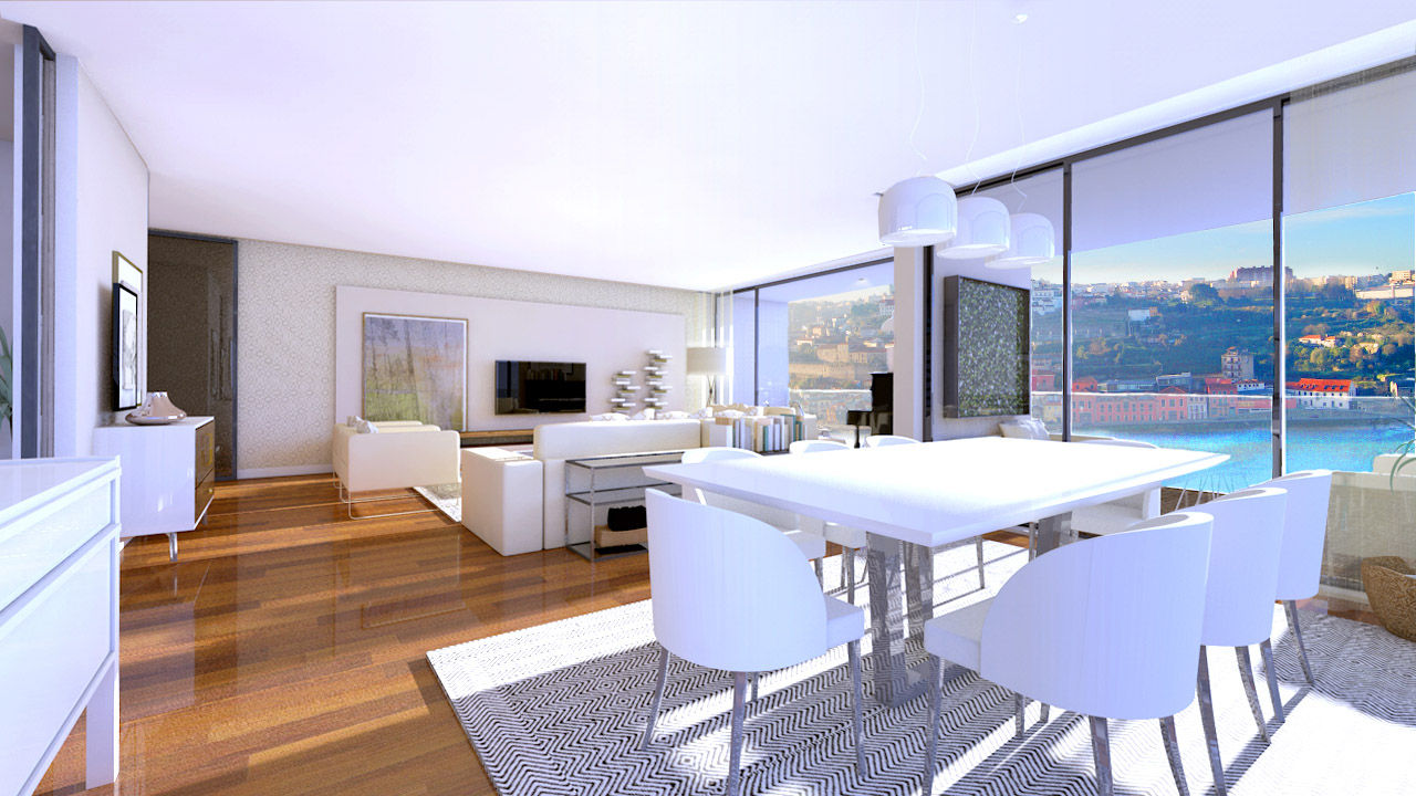 homify İskandinav Oturma Odası Mesa,Mobiliário,Construção,Azure,Cadeira,Retângulo,Design de interiores,Pisos,Sombra,Piso