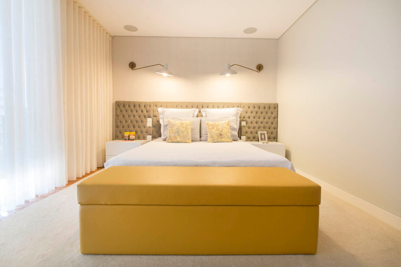 Apartamento Edifício do Parque - T3 MATOSINHOS, ShiStudio Interior Design ShiStudio Interior Design Scandinavian style bedroom Beds & headboards